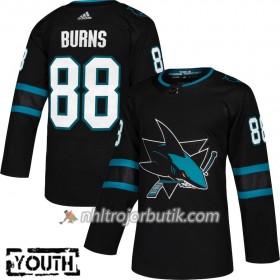 Barn Ishockey San Jose Sharks Tröja Brent Burns 88 Alternate Adidas 2018-19 Authentic